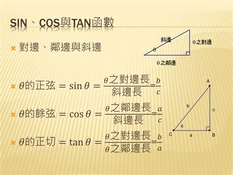 對斜鄰|直角三角形